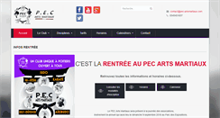 Desktop Screenshot of pec-artsmartiaux.com